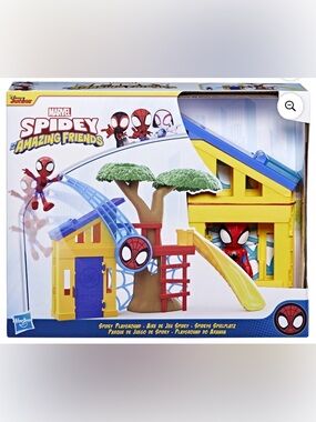 Spidey & His Amazing Friends Treehouse Playset w/ Figure Open Box Marvel